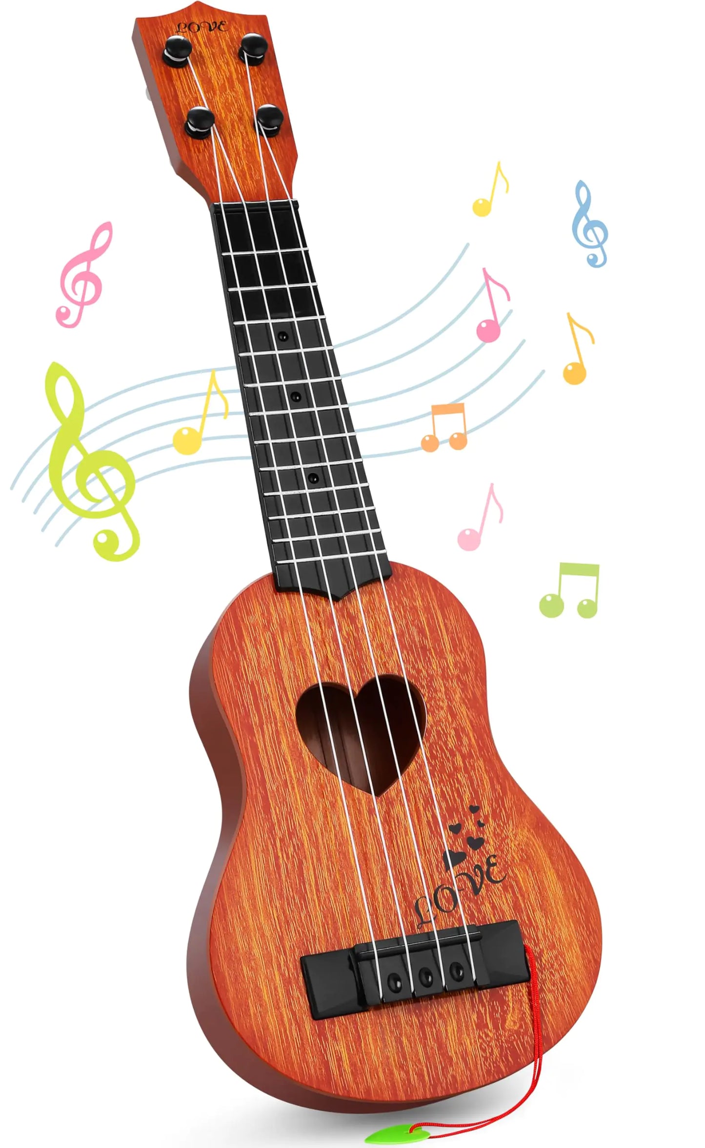 YEZI Kids Toy Classical Ukulele Guitar Musical Instrument Brown