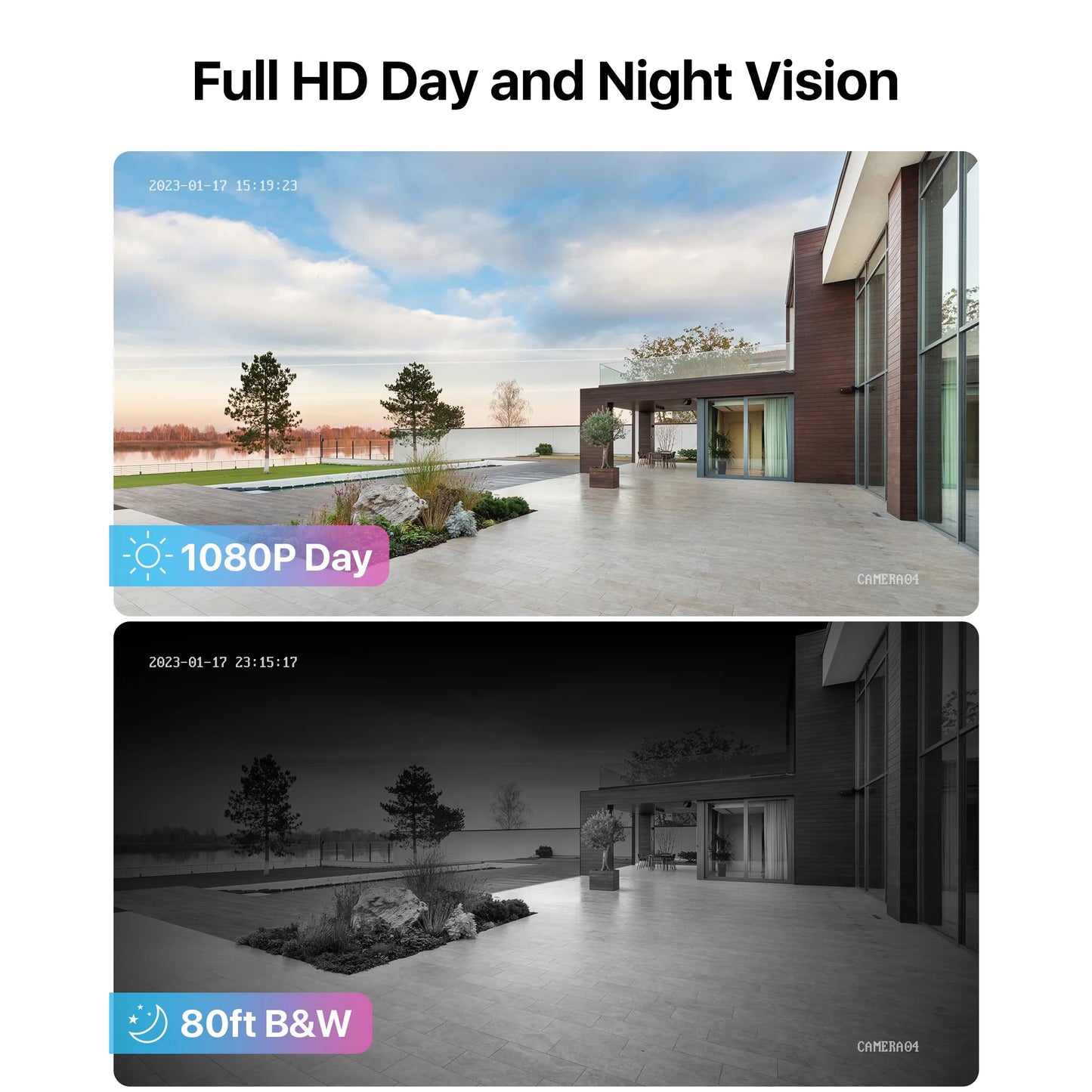 Ultimate 1080P H.265+ Home Security Camera System - 5MP Lite 8 Channel DVR with 4 Weatherproof 1080P Dome Cameras, 80Ft Night Vision & Motion Alerts - No Hard Drive Required!