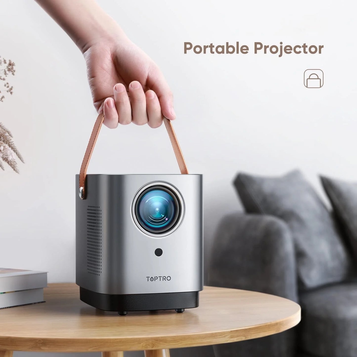 5G Wifi Bluetooth Projector, Latest Dust-Proof Outdoor Portable Projector, 1080P Supported, 15000 Lumen, 4D/4P Keystone
