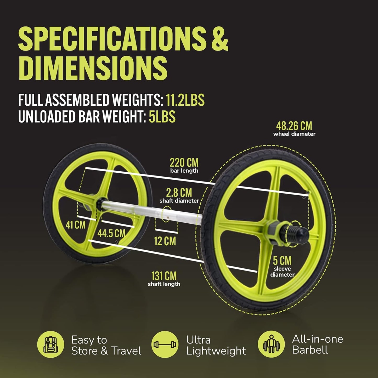 Ultimate Home Gym Barbell Set - Versatile Weight Training Equipment for Indoor & Outdoor Workouts for All Ages