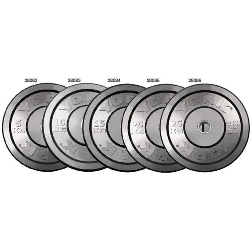 Solidtraining Bumper Weight Plate Rubber Black, 15 Kg
