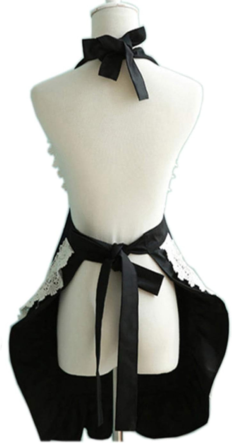 Elevate Your Cooking Experience with the Lovely Home Work Adjustable Black Apron - Perfect Gift for Women and Girls!