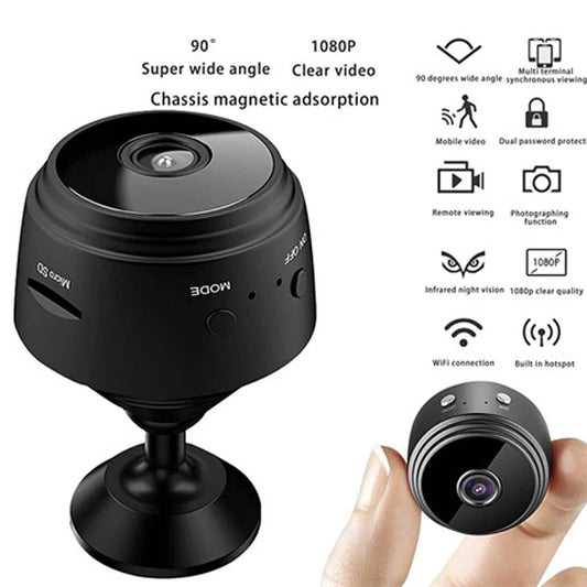 Mini Wireless Hidden Spy Camera - 1080P HD with Night Vision for Ultimate Home Security