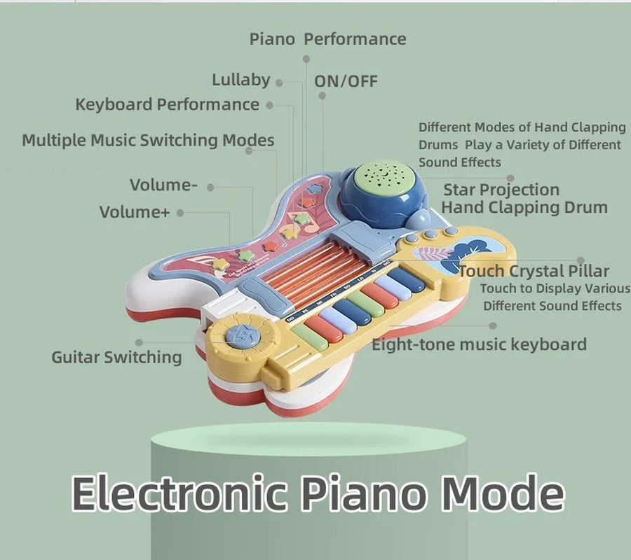 3-5 Years Toy Musical Instruments, ABS Multicolor