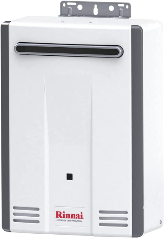 Rinnai V53DeN Natural Gas Tankless Water Heater - Endless Hot Water at 5.3 GPM for Outdoor Use