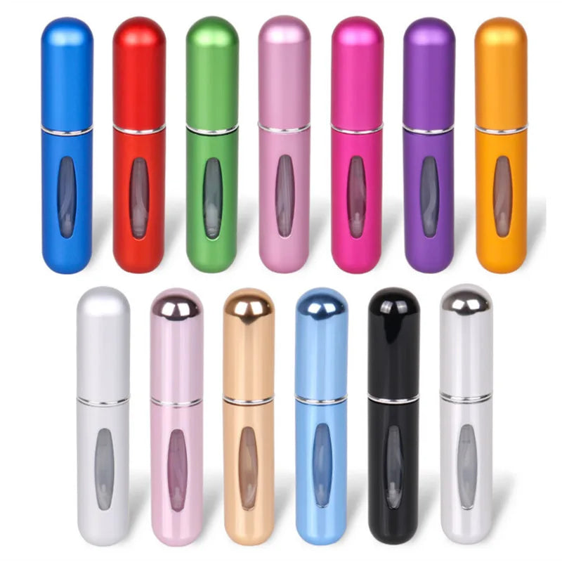Portable 5ml Mini Perfume Refill Bottle - Travel-Friendly Refillable Spray Atomizer for On-the-Go Scent Solutions