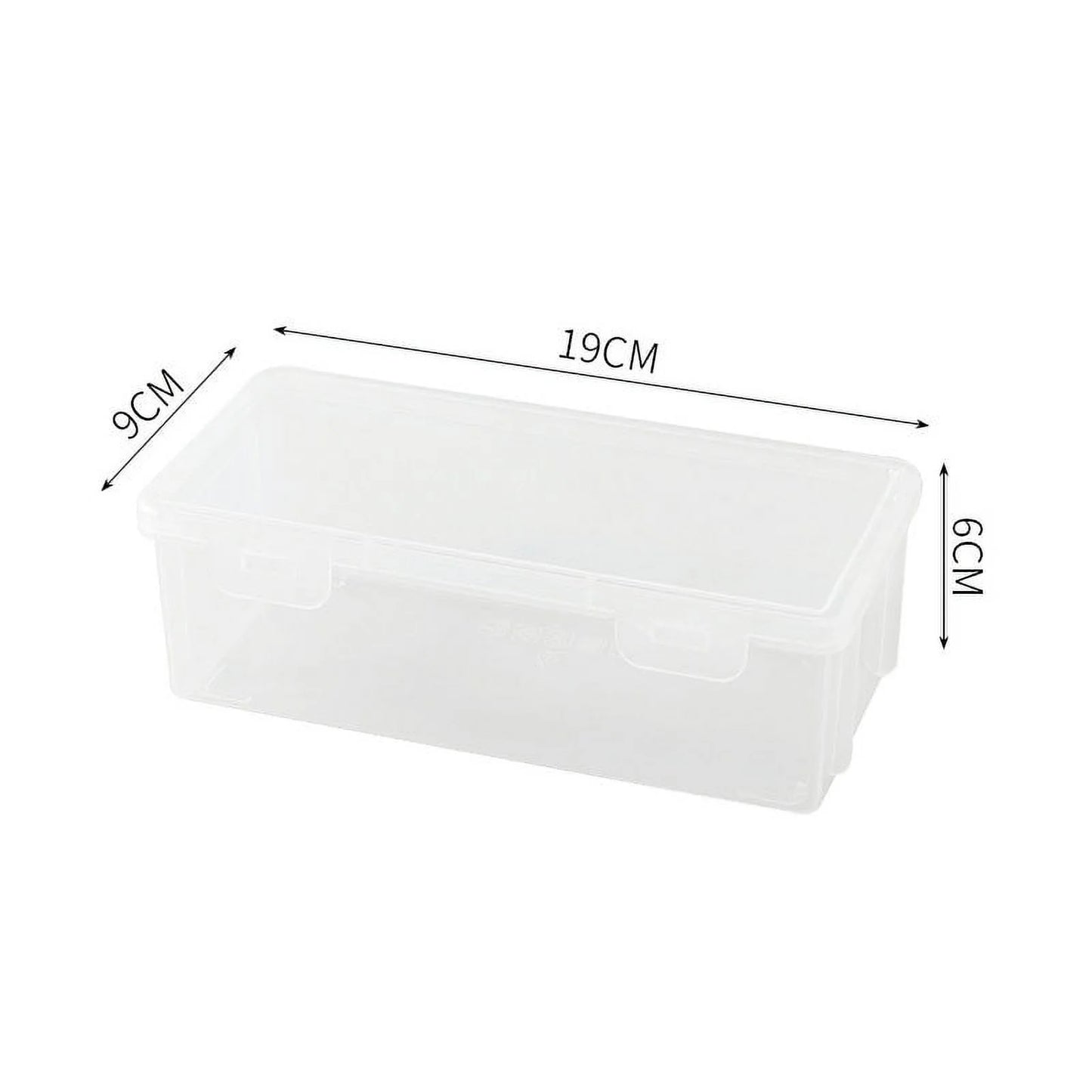 Plastic Pencil Box Extra Large Capacity, Clear