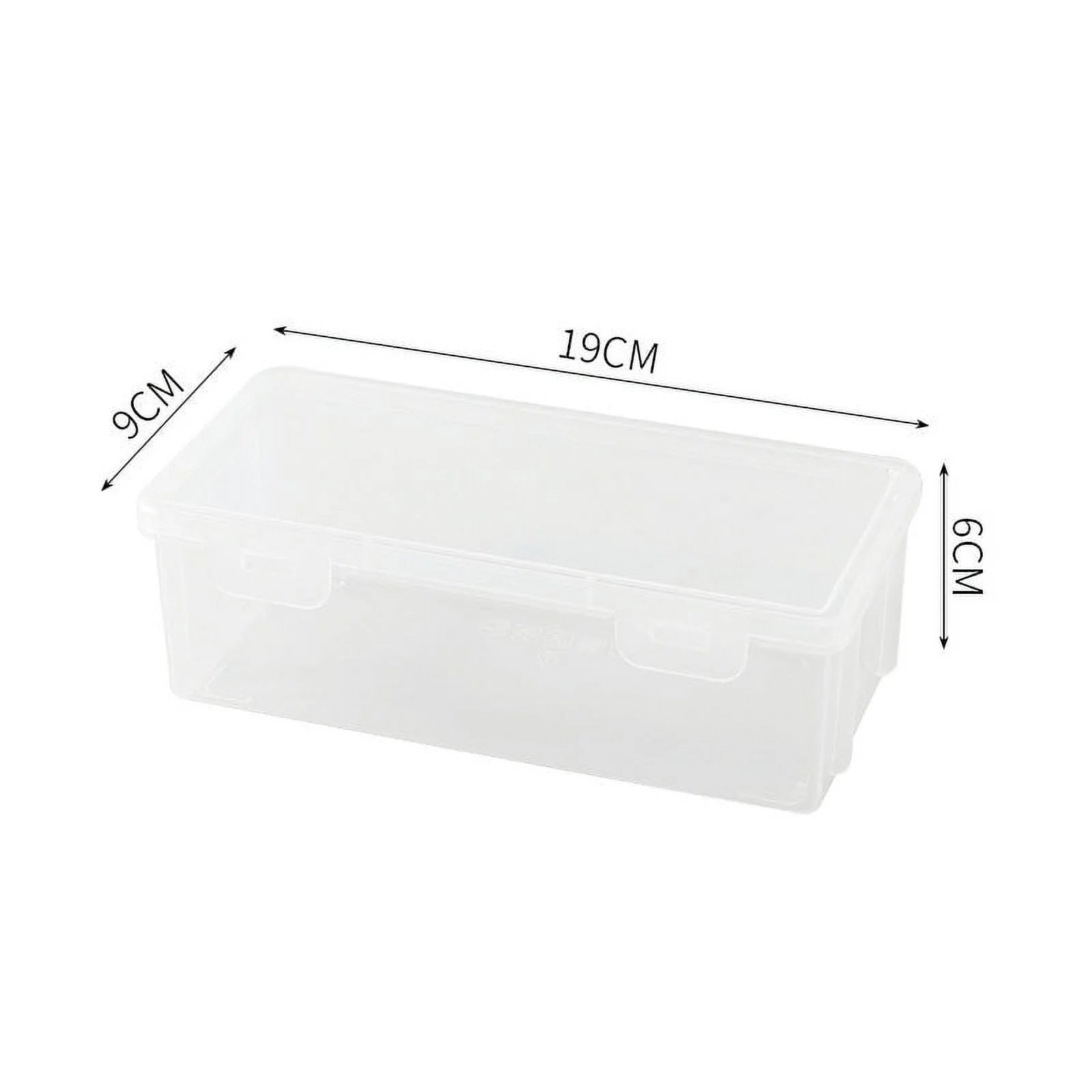 Plastic Pencil Box Extra Large Capacity, Clear