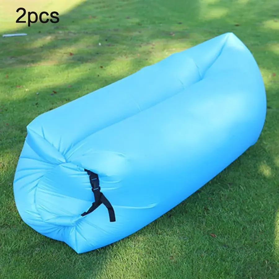 Experience Ultimate Relaxation with Our Waterproof Outdoor Beach Air Bed – Perfect for Couples on Vacation!