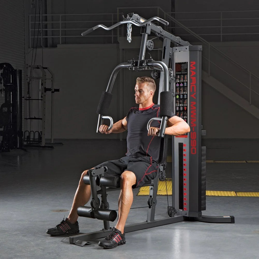 Transform Your Home Workouts with the Versatile 150Lb Stack Dual-Function Home Gym Machine MWM-990