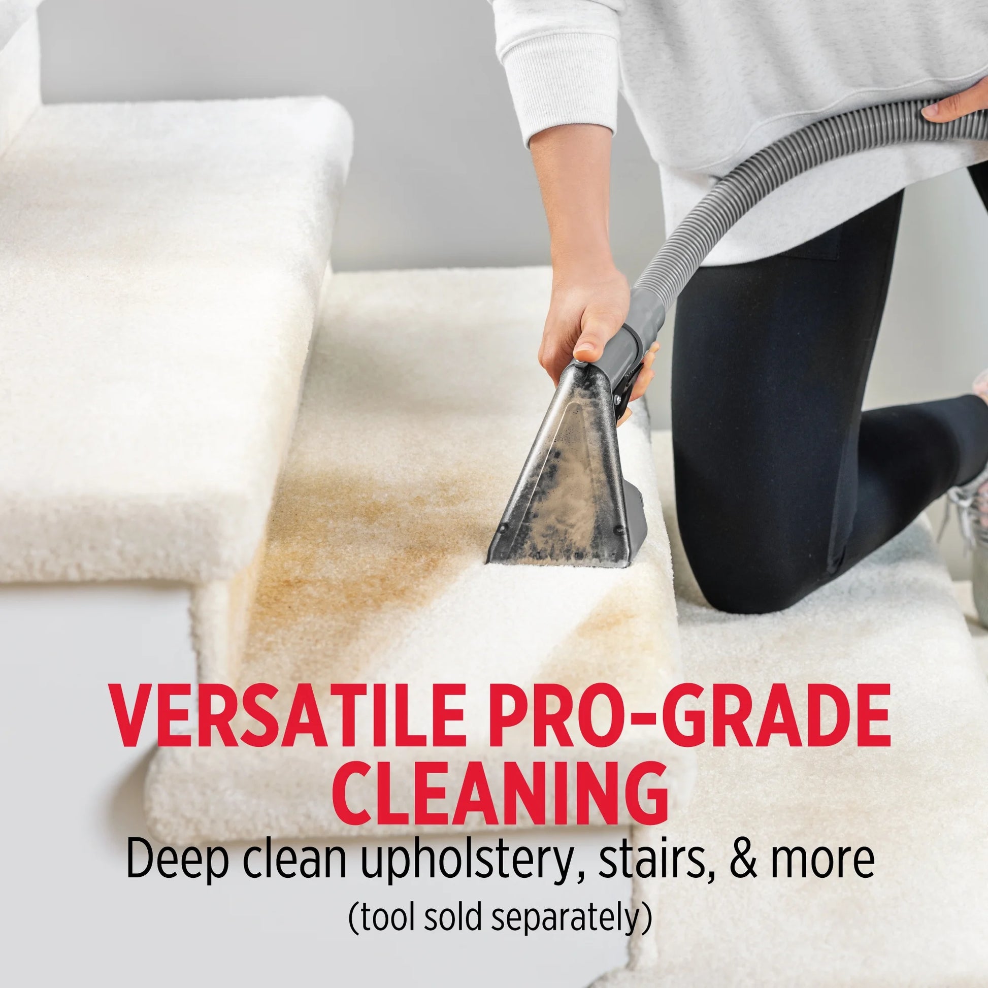 Mighty Pro X3 Commercial Carpet Cleaner - Large Red Pet Pack, Includes 48 Oz Fresh Spring Deep Carpet Cleaner