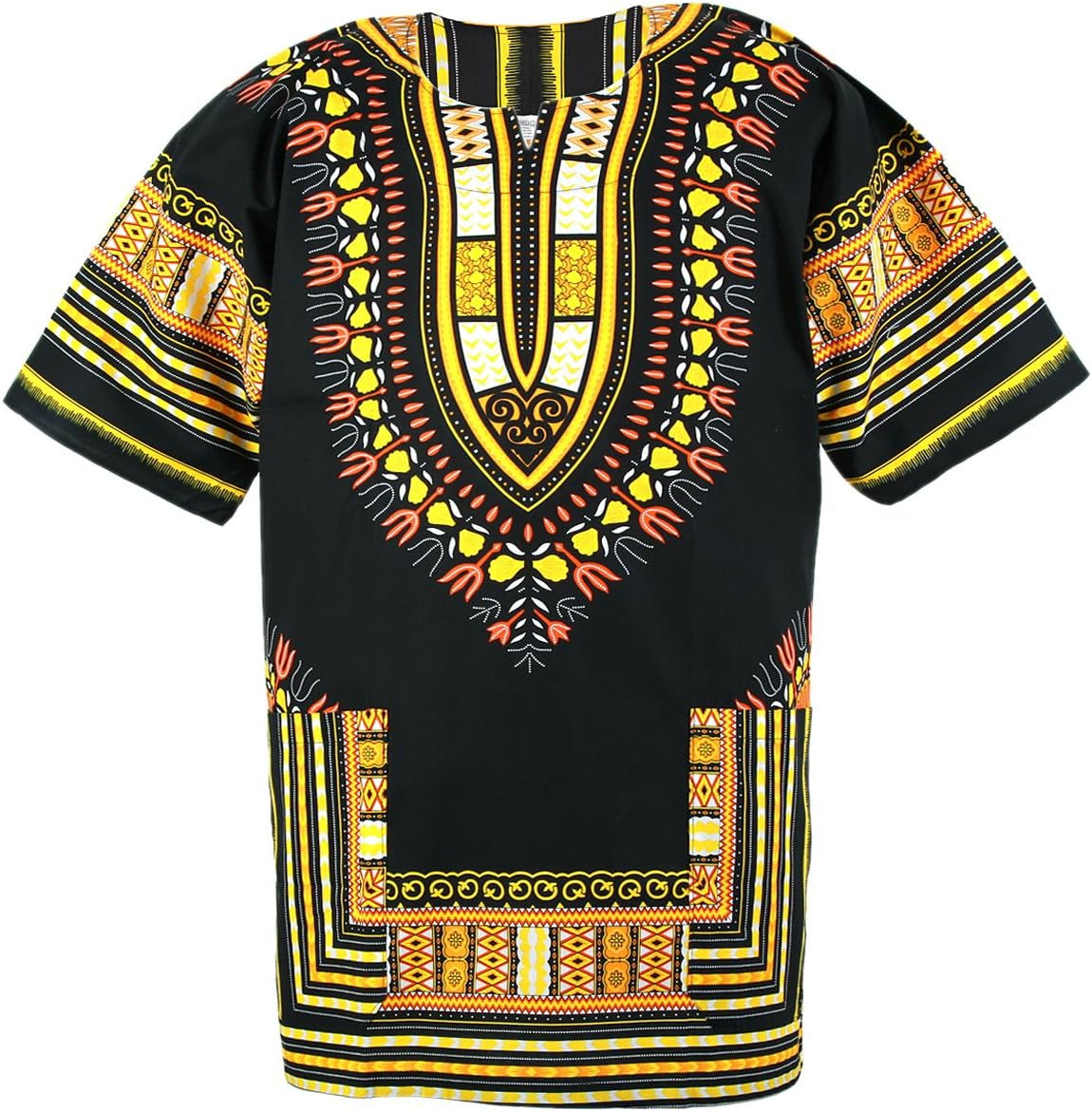African Dashiki Cotton Shirt Men Women Festival Boho Hippie 60'S 70'S Bohemian