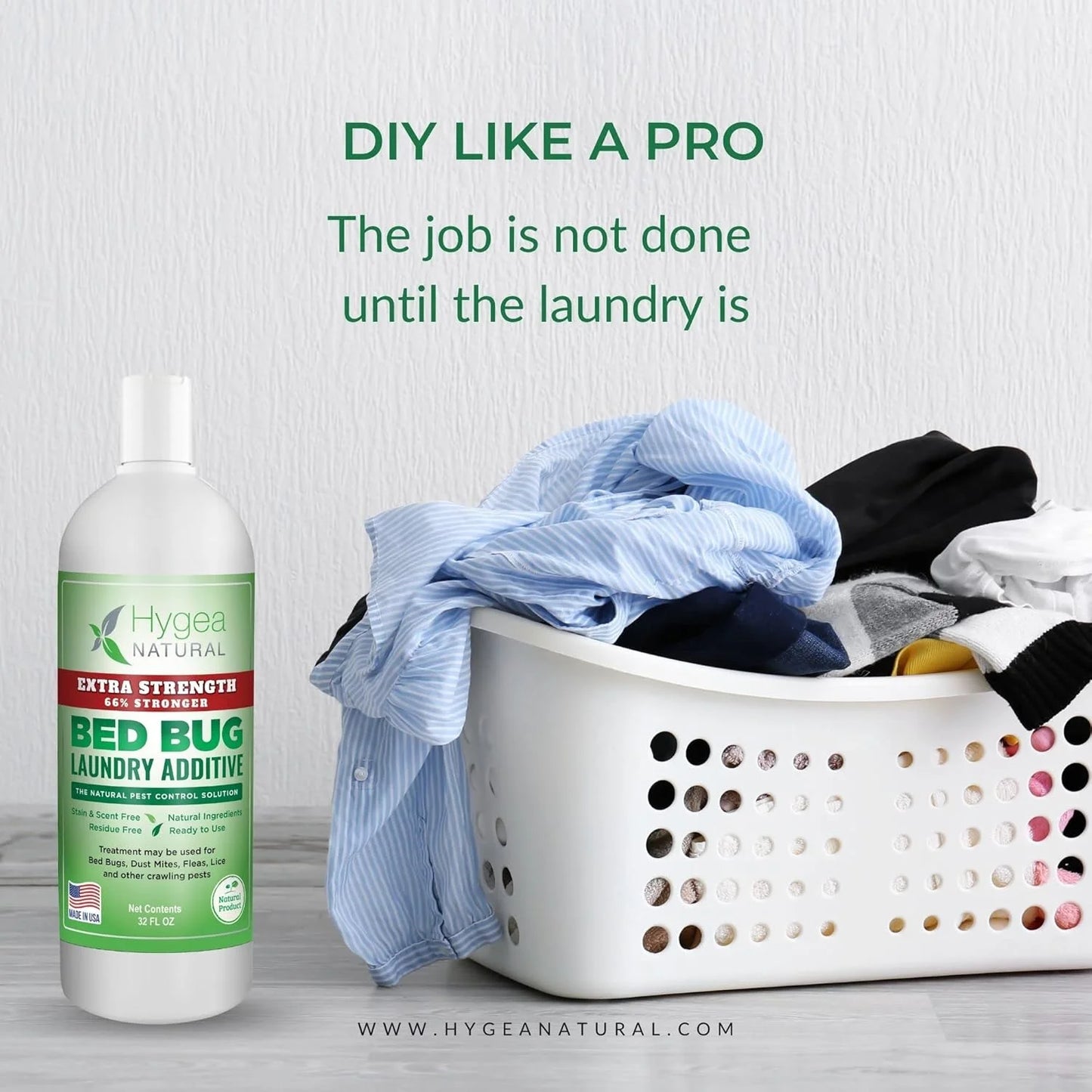 Bed Bug Spray Killer and Laundry Detergent Additive Combo Kit, Extra Strength, 2 Pack