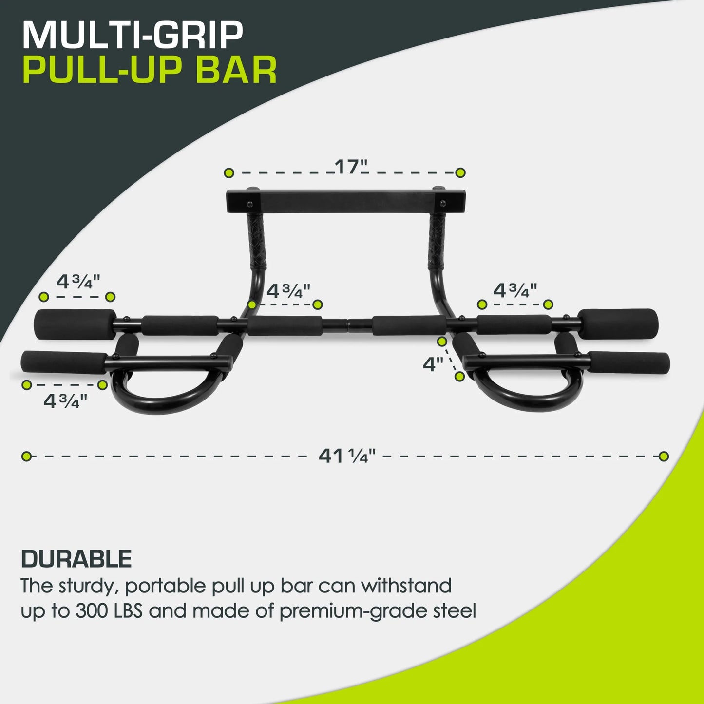Transform Your Home Workouts with the Heavy-Duty Multi-Grip Chin-Up/Pull-Up Bar