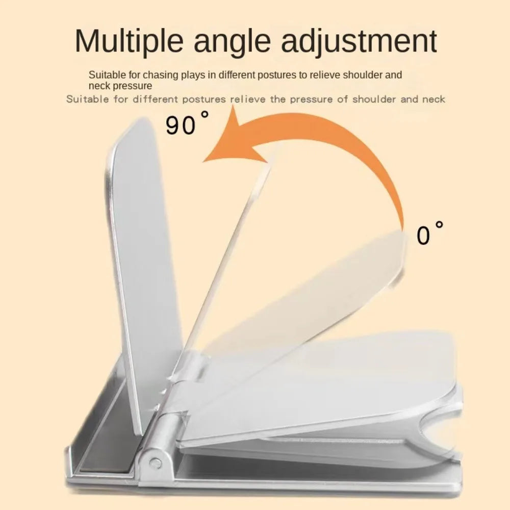 Versatile Foldable Tablet Holder: Perfect Stand for iPad and Phones - Lazy Person Bracket for Home & Office