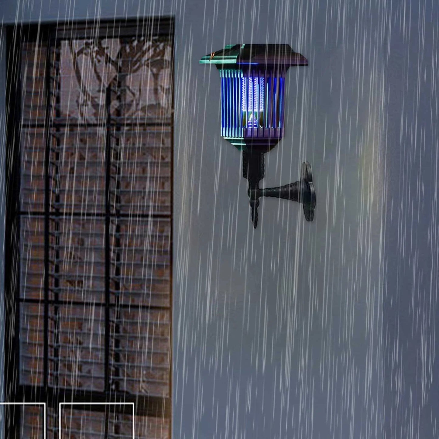 Bug Zapper Outdoor, Upgraded 2-In-1 Solar Bug Zapper Mosquito Zapper Killer, Outdoor Lights, Waterproof Solar Powered Fly Zapper Killer Trap for Outdoor