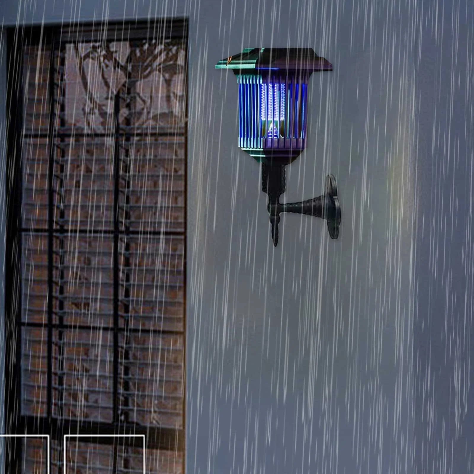 Bug Zapper Outdoor, Upgraded 2-In-1 Solar Bug Zapper Mosquito Zapper Killer, Outdoor Lights, Waterproof Solar Powered Fly Zapper Killer Trap for Outdoor