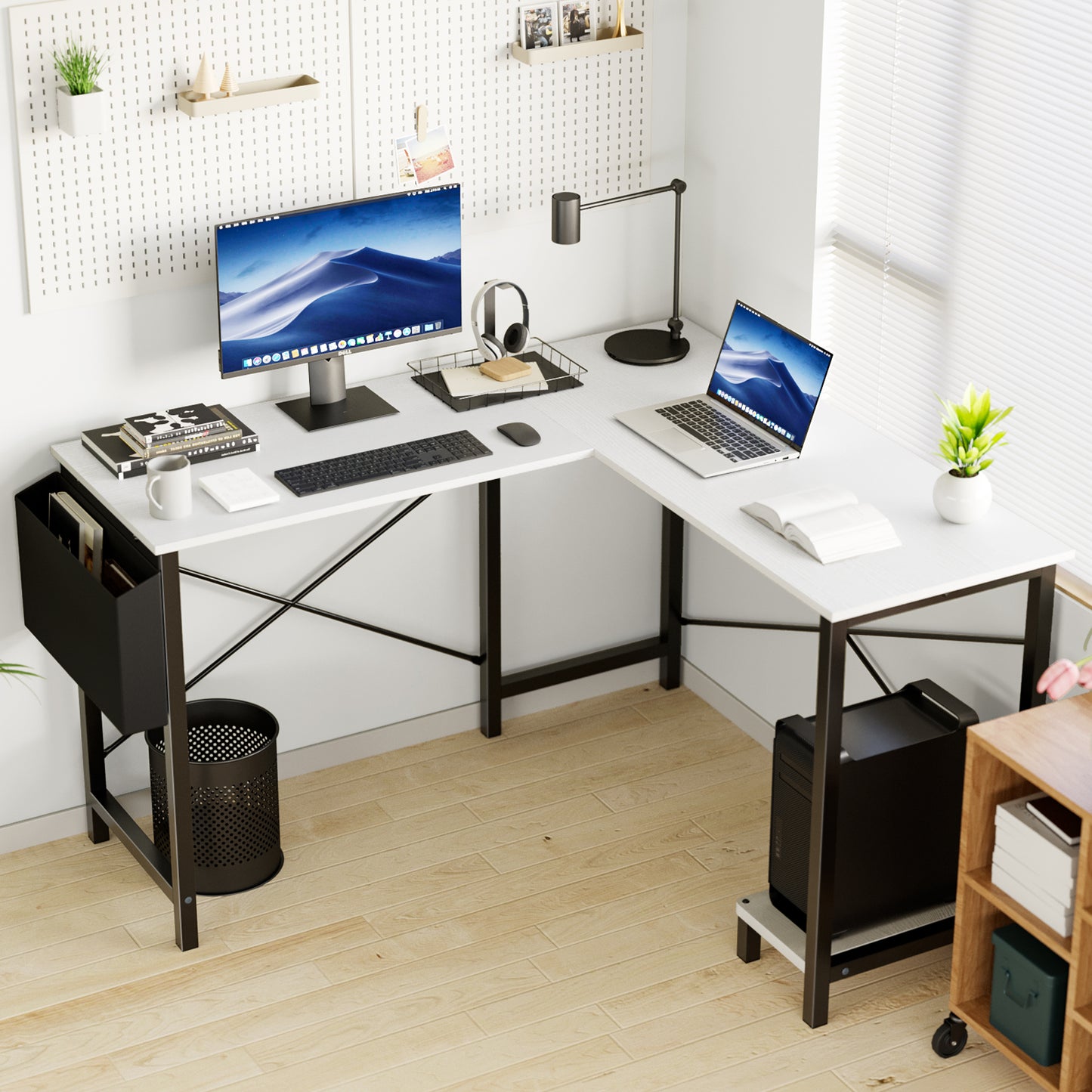 Stylish L-Shaped Computer Desk for Your Home Office - Maximize Space & Productivity
