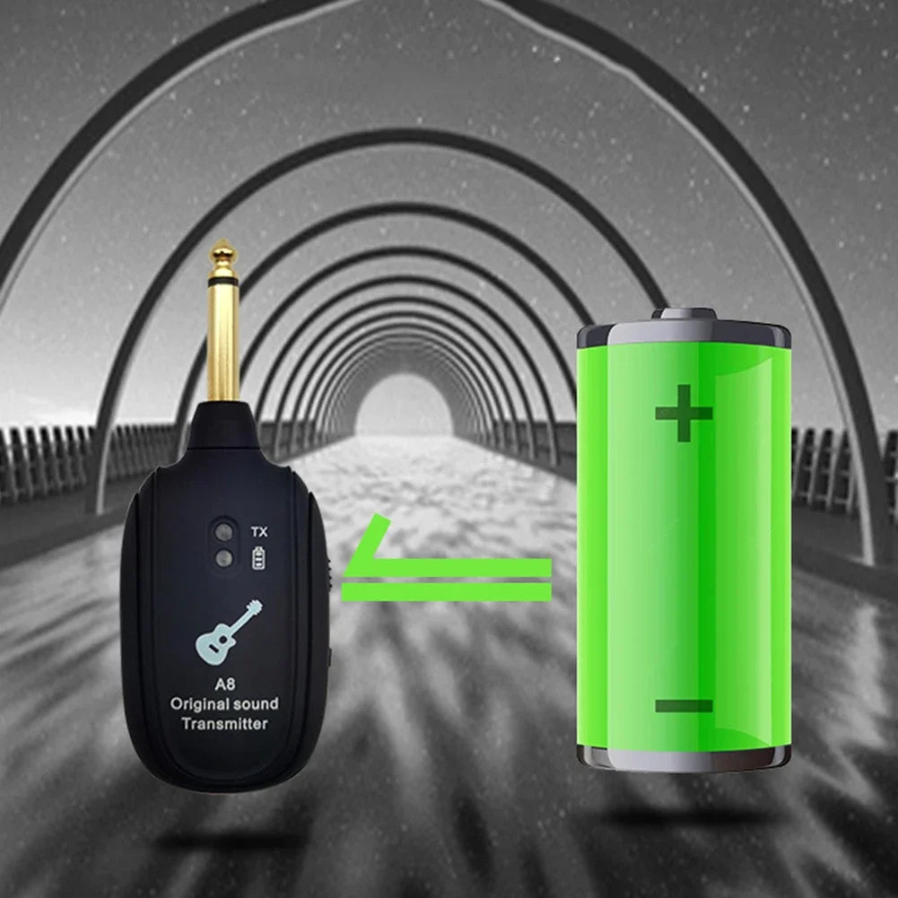 A8 Wireless System Guitar Transmitter Receiver for Electric Guitar Bass Parts