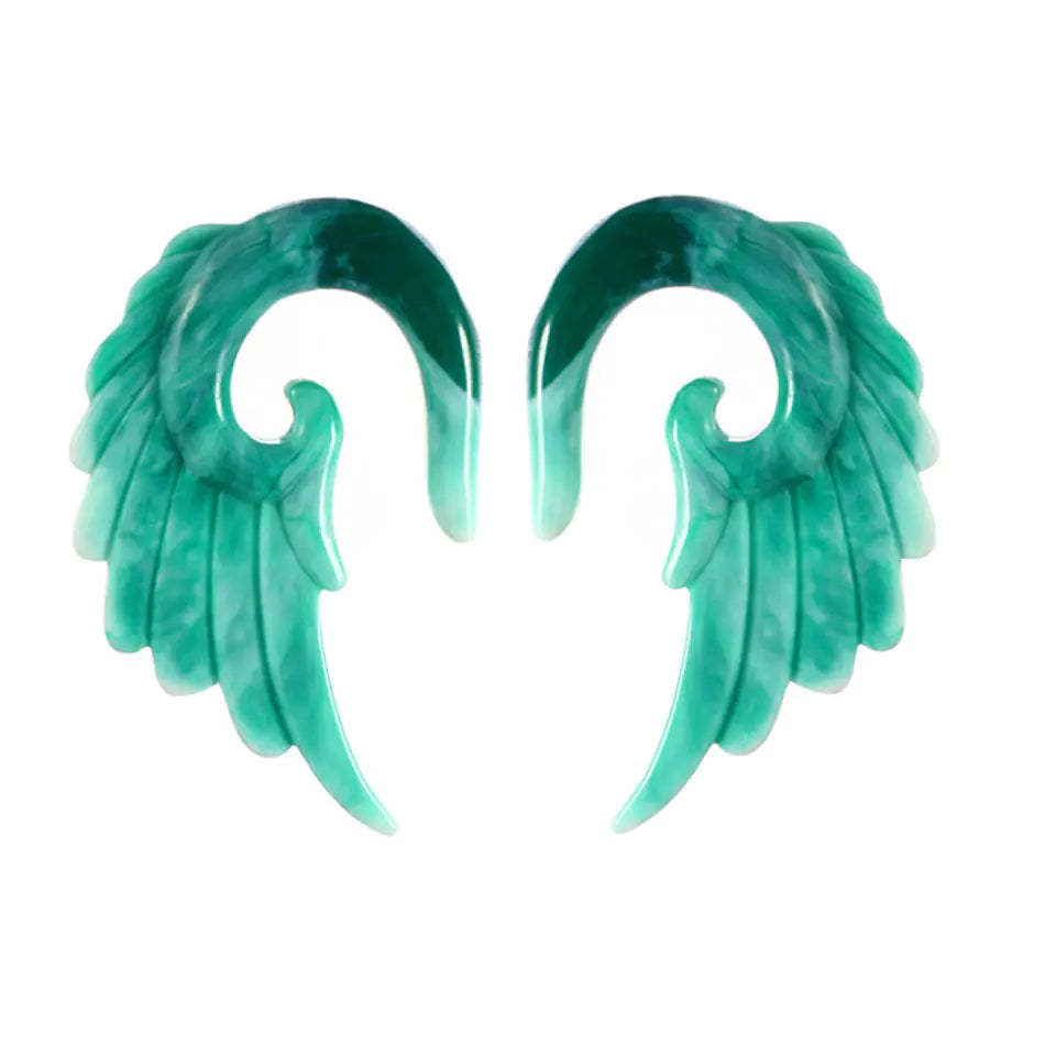 Acrylic Angel Wings Resin Earrings for Cross-Border Sales