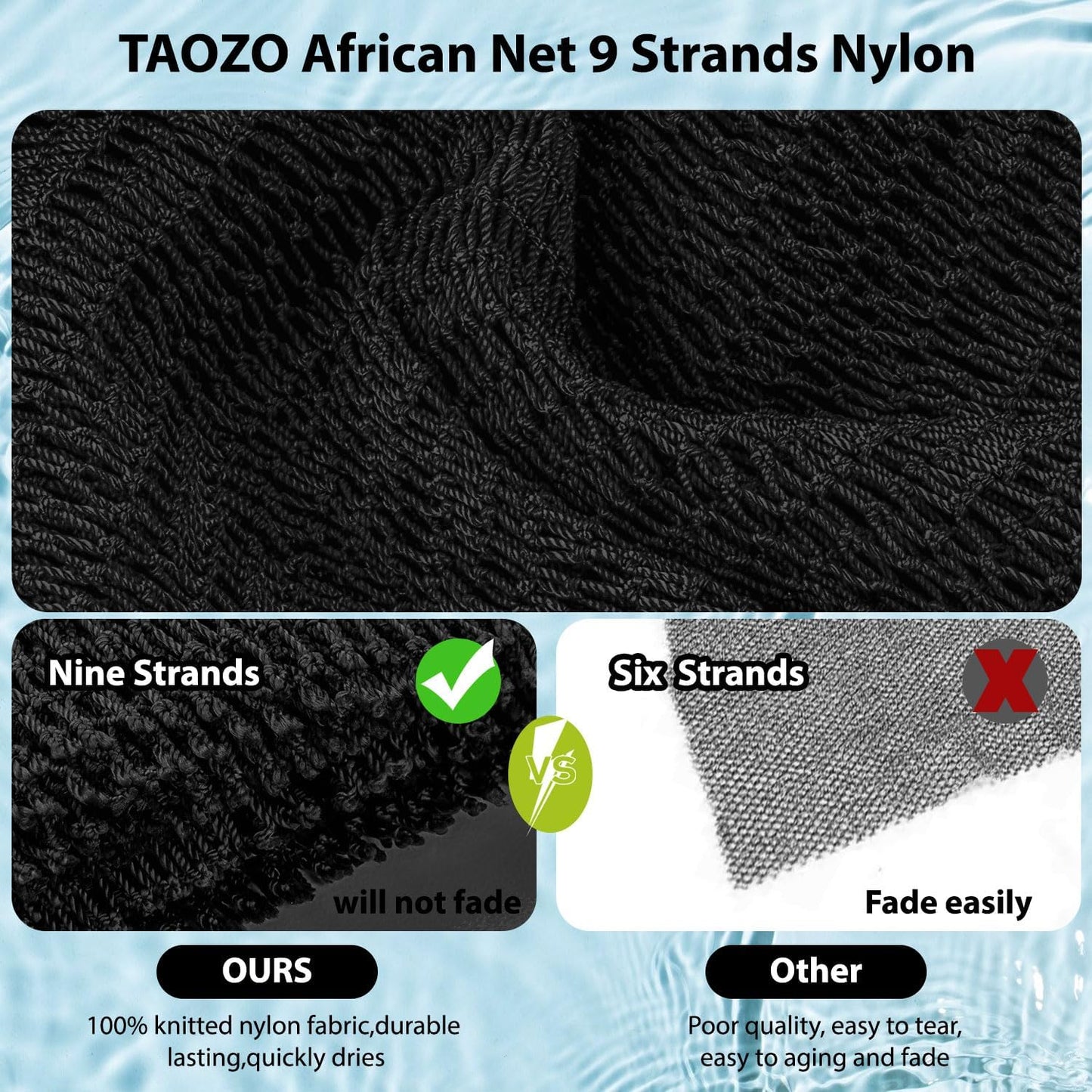 Authentic African Exfoliating Net Sponge - Long Bath Scrubber for a Refreshing Shower Experience