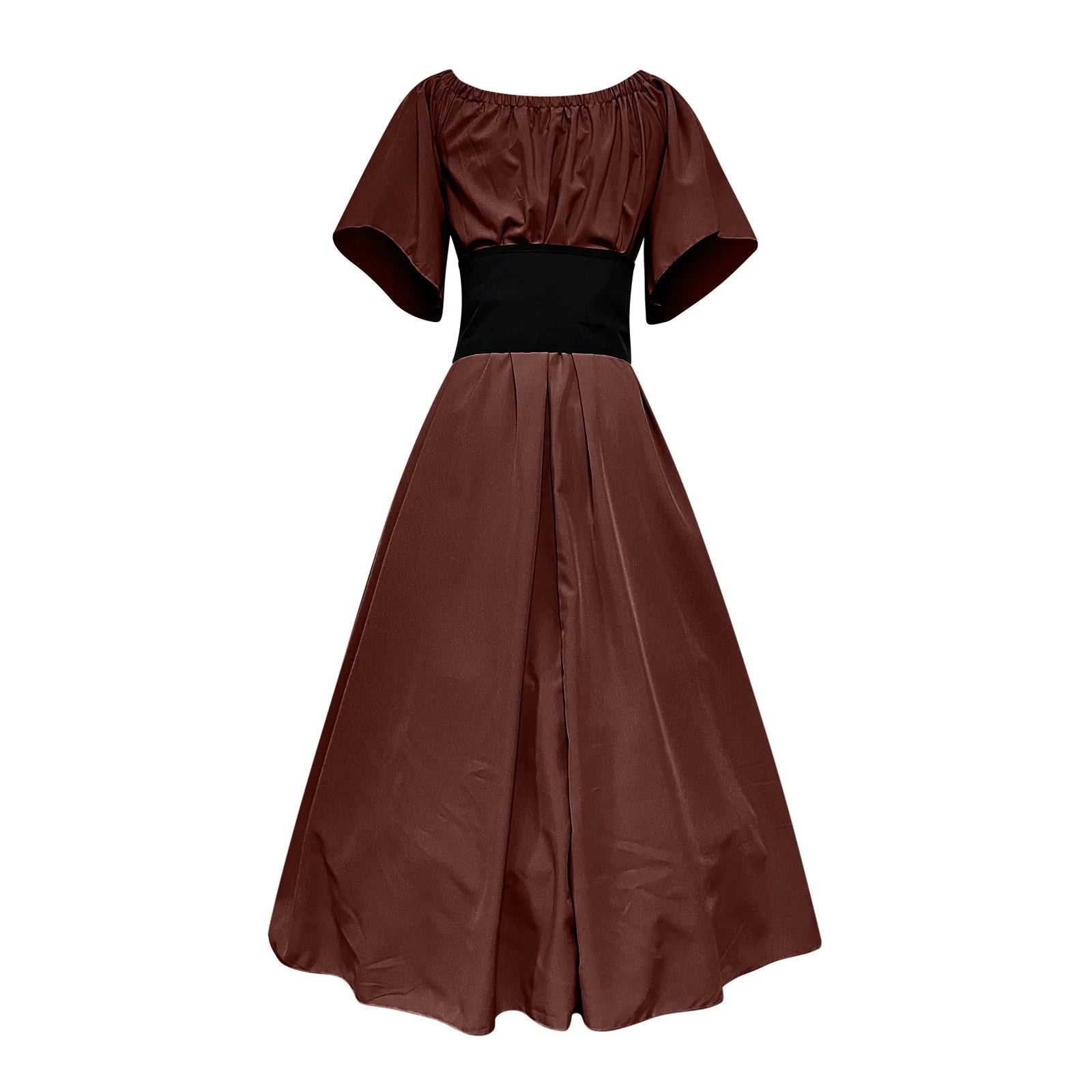 Enchanting Womens Renaissance Faire Dress - Plus Size Medieval Irish Corset Gown with Ruffle Over Dress for Retro Cosplay