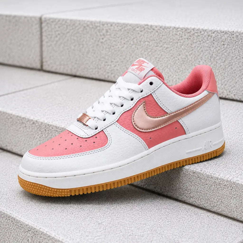 Step Up Your Style with the Nike Air Force 1 Low '07 SE in Rust Pink Metallic Red Bronze - Women's Fashion Sneaker