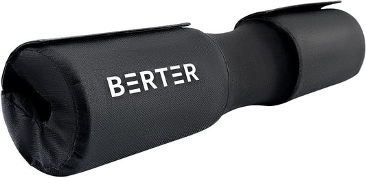 Ultimate Barbell Pad for Hip Thrusts, Squats & Lunges - Premium Foam Neck & Shoulder Protector for Standard & Olympic Bars (Black)