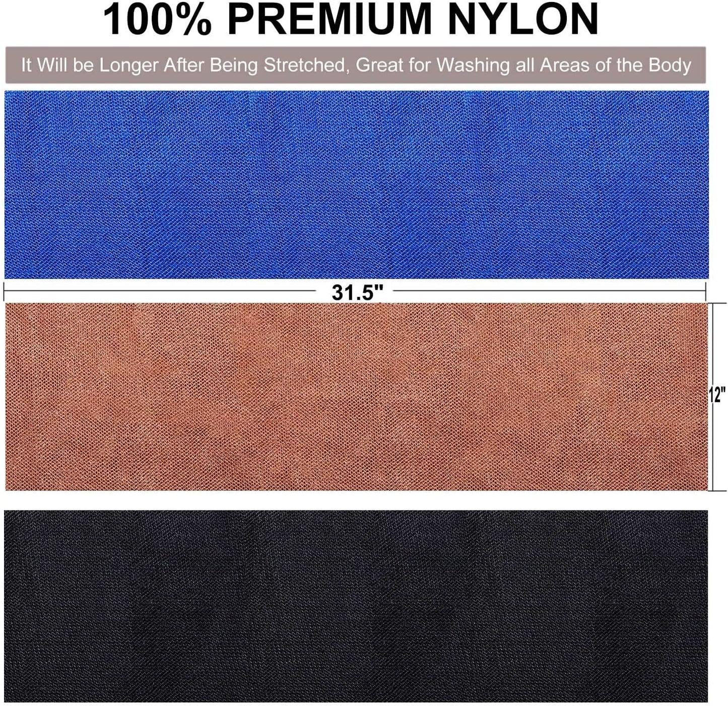 Revitalize Your Skin with 3-Pack African Exfoliating Net Sponges - Ultimate Bath and Shower Scrubbers!