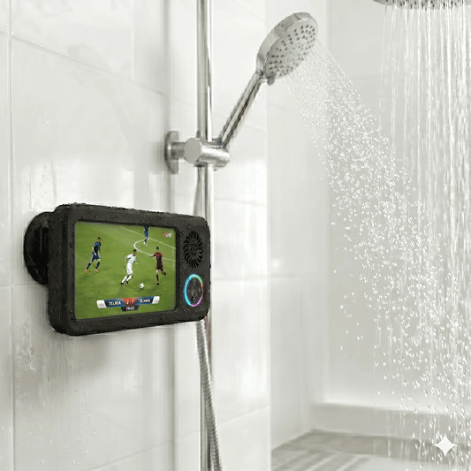 Revolutionary Waterproof Shower Phone Holder & Bluetooth Speaker with 360° Rotation - Ultimate Convenience for Your Bathroom!