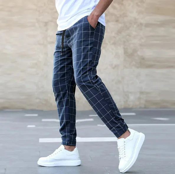 Urban Edge Slim Fit Print Pants