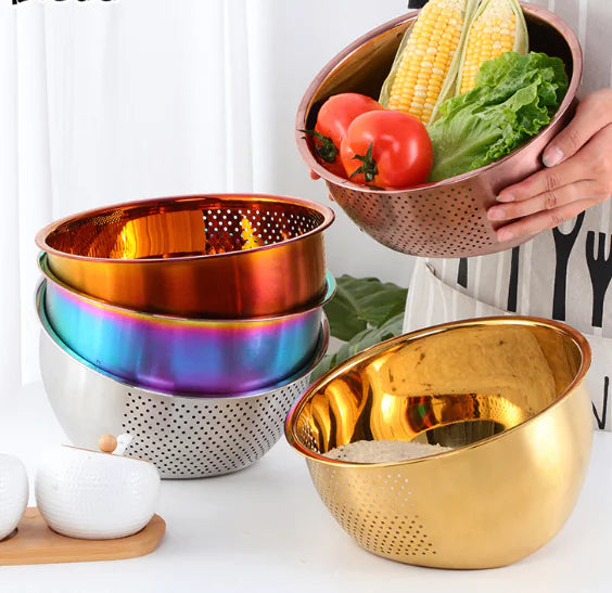 304 Stainless Steel Rice Washing Sieve Tool