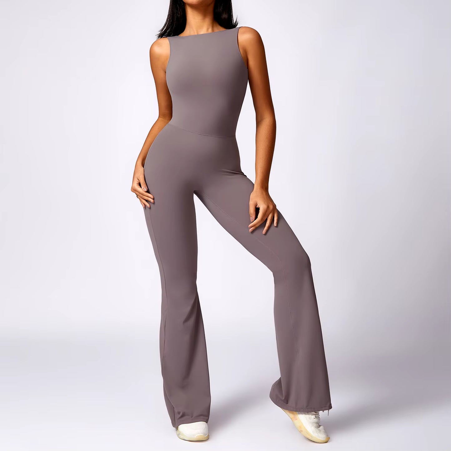 Elevate Your Workout with the Trumpet Jumpsuit - Stylish Women's Yoga & Fitness Bodysuit for Ultimate Comfort and Performance