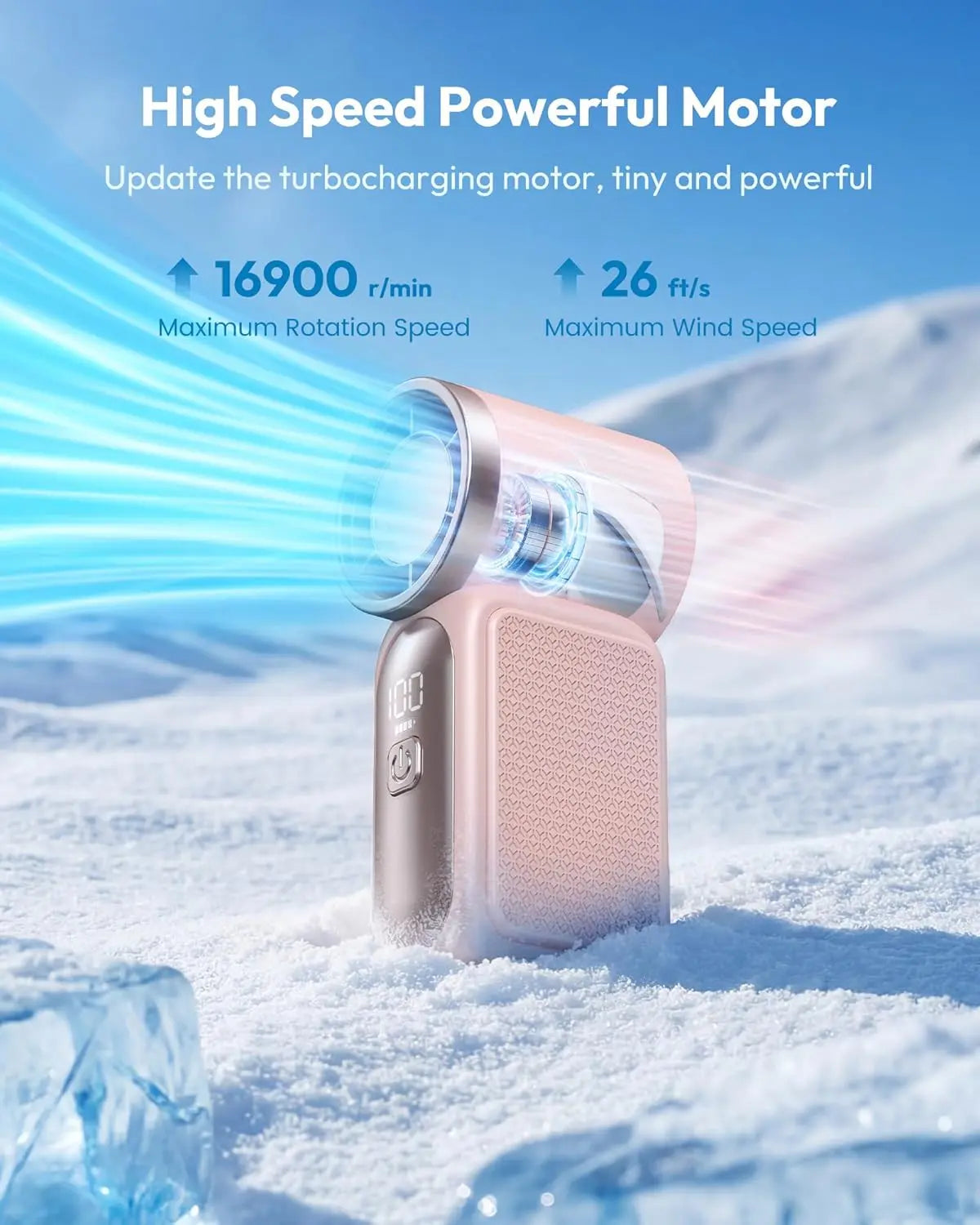 Stay Cool Anywhere with Our Ultra-Portable 6-Speed Mini Fan - Perfect for Makeup, Travel, and Outdoor Adventures!