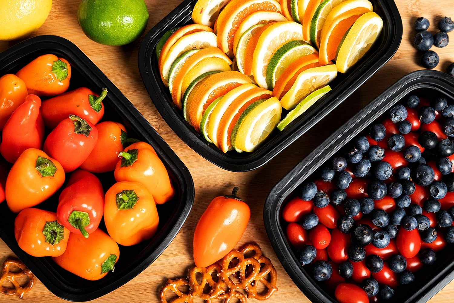 25-Pack Reusable Meal Prep Containers with Lids - 24oz Bento Boxes for Food Storage, Portion Control, Stackable, Microwave, Dishwasher & Freezer Safe