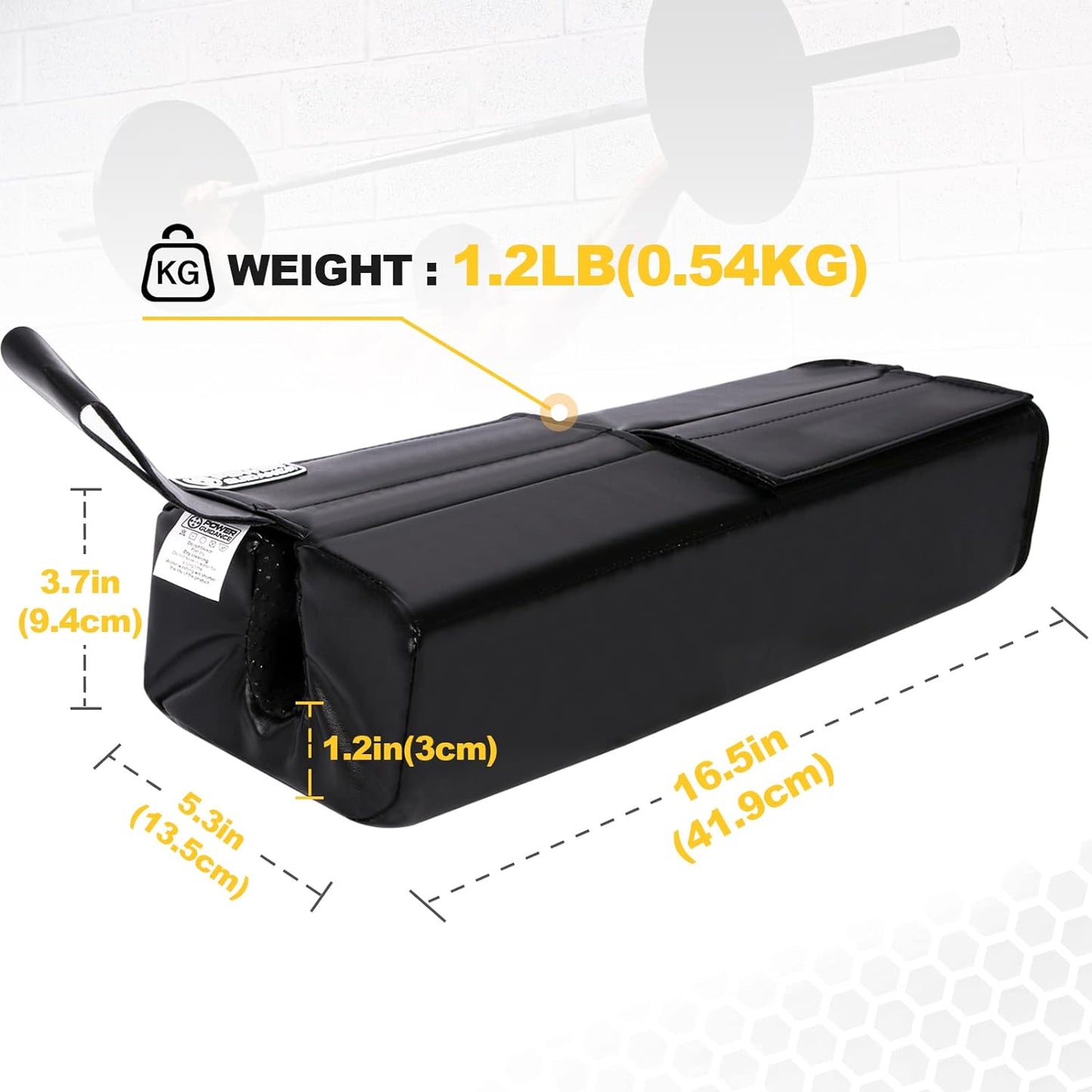 Ultimate Square Hip Thrust Pad - Protective Barbell Squat Pad for Comfort in Weight Lifting, Squats, and Lunges - Fits Standard & Olympic Bars