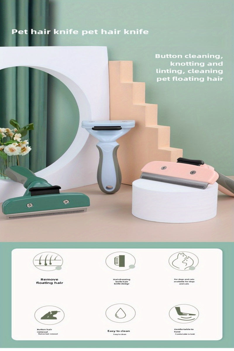 Effortless Pet Grooming: Cat & Dog Hair Trimmer, Shaving Razor, and Comb Set