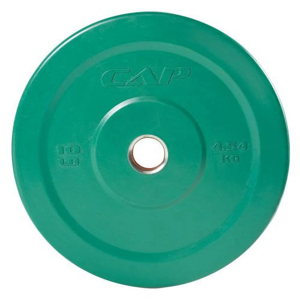 Barbell Color Rubber Olympic Bumper Plate, 10-45 Lb.