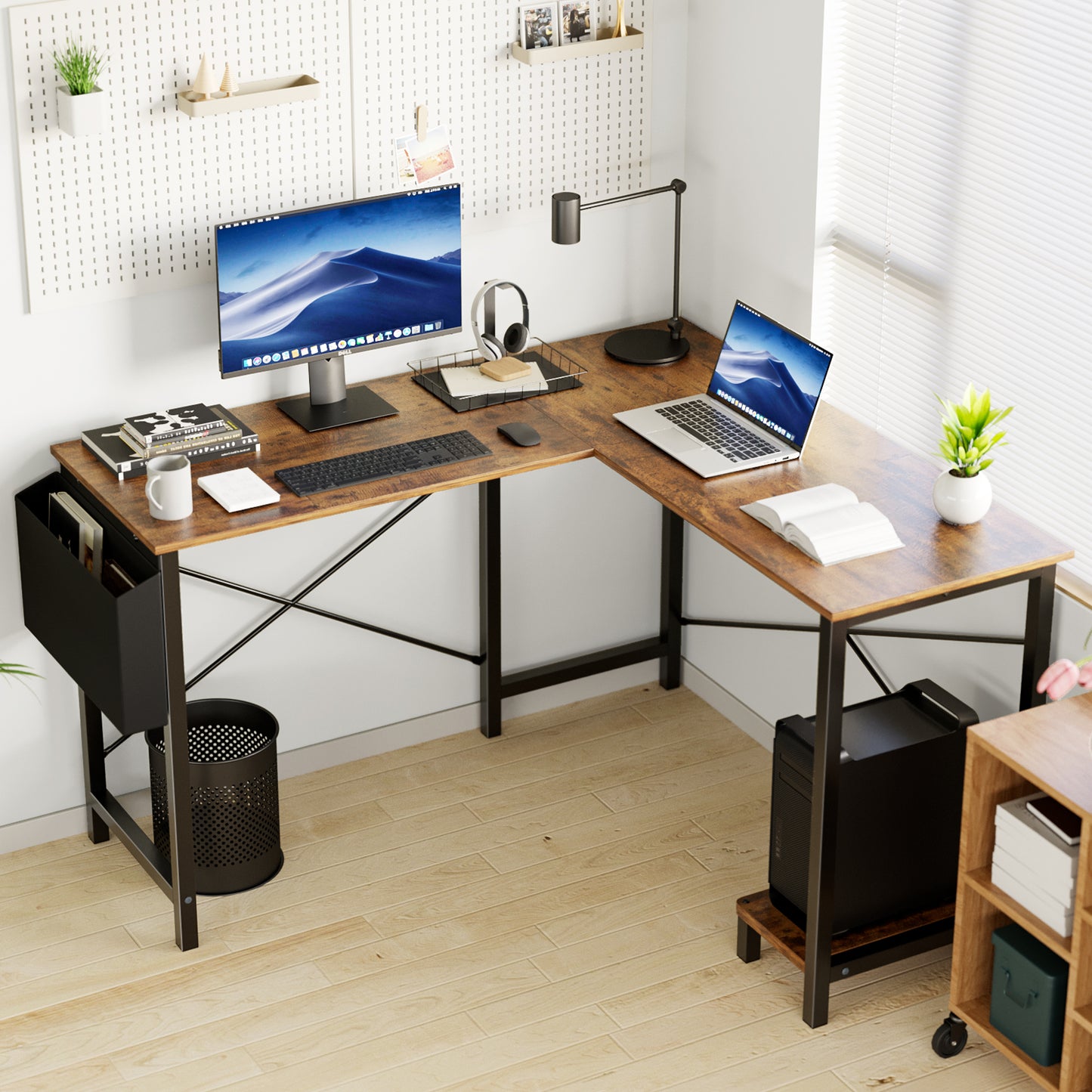 Stylish L-Shaped Computer Desk for Your Home Office - Maximize Space & Productivity