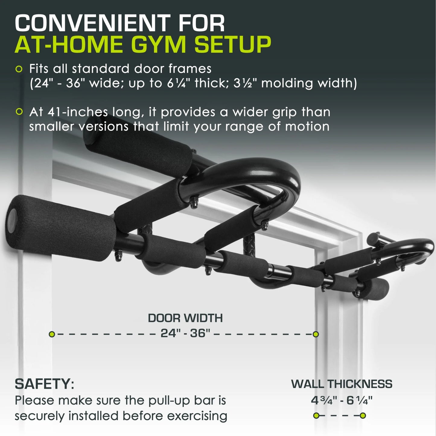 Transform Your Home Workouts with the Heavy-Duty Multi-Grip Chin-Up/Pull-Up Bar