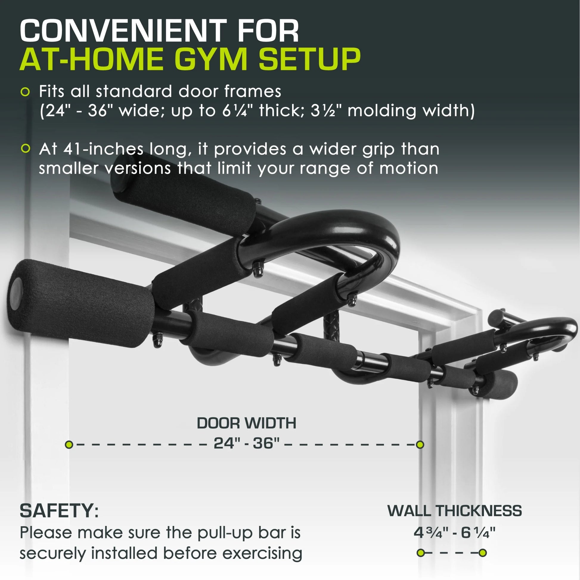 Transform Your Home Workouts with the Heavy-Duty Multi-Grip Chin-Up/Pull-Up Bar