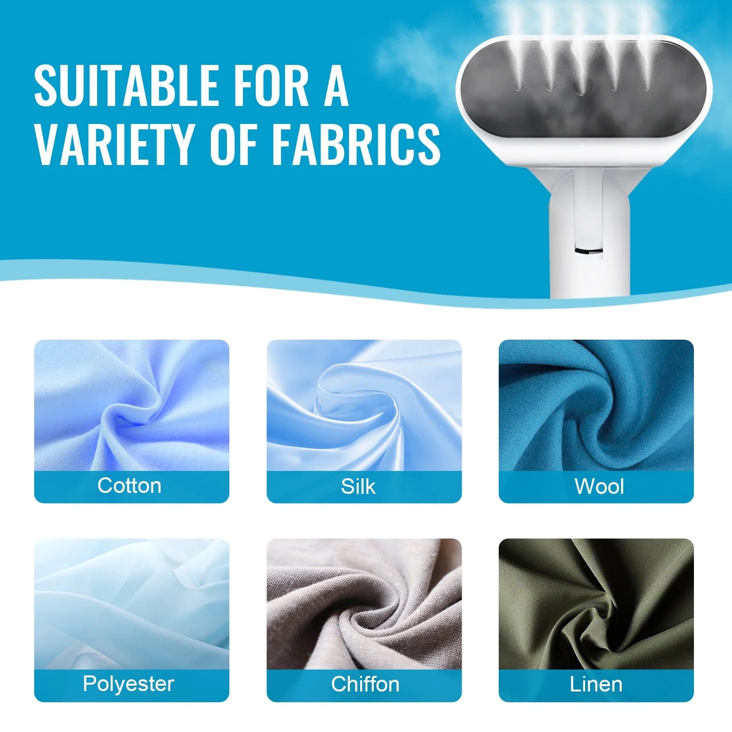 Travel Steamer for Clothes 1000W , Foldable Handheld Garment Steamer Fabric Wrinkle Remover