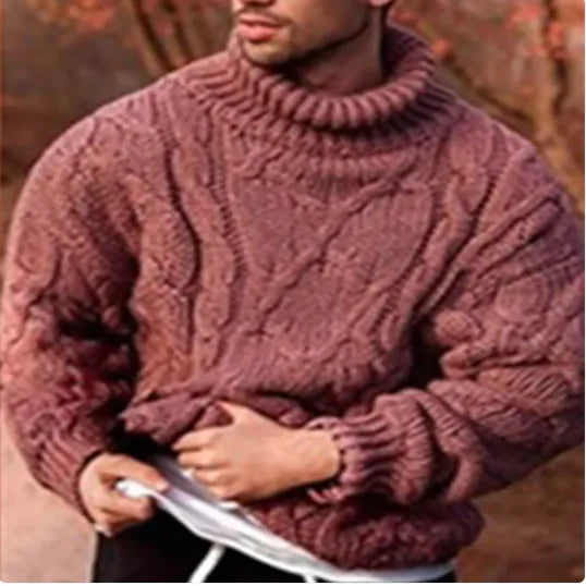 CozyTurtleneck Knit Jacket