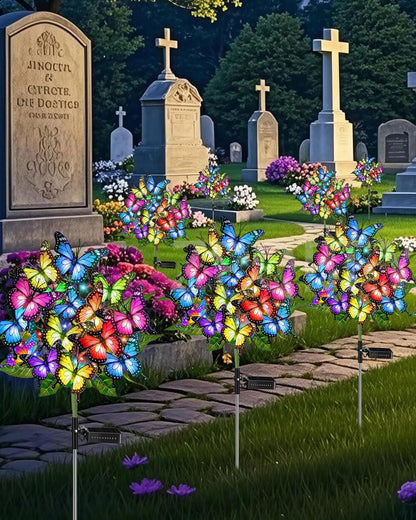 Transform Your Garden with These Stunning Solar Butterfly Lights - 2 Pack of Waterproof LED Decor for Outdoor Spaces and Perfect Gifts for Mother's Day