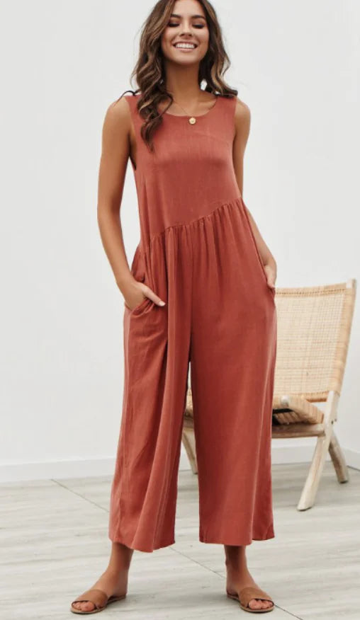 Sleeveless Women's Bodysuit Jumpsuit Outfit