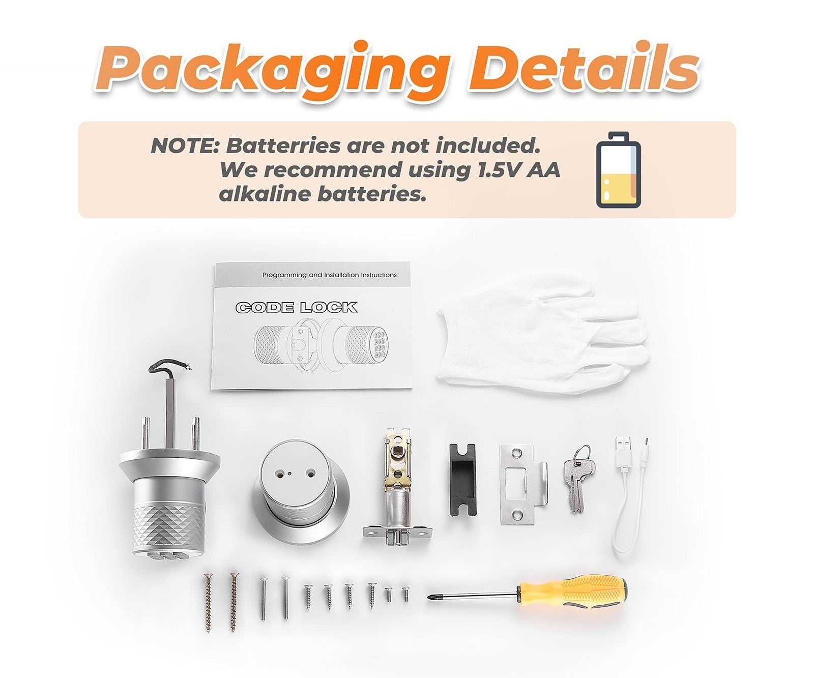 Upgrade Your Home Security with the Smart Electronic Keypad Door Knob - Keyless Entry, Waterproof, and Easy to Install