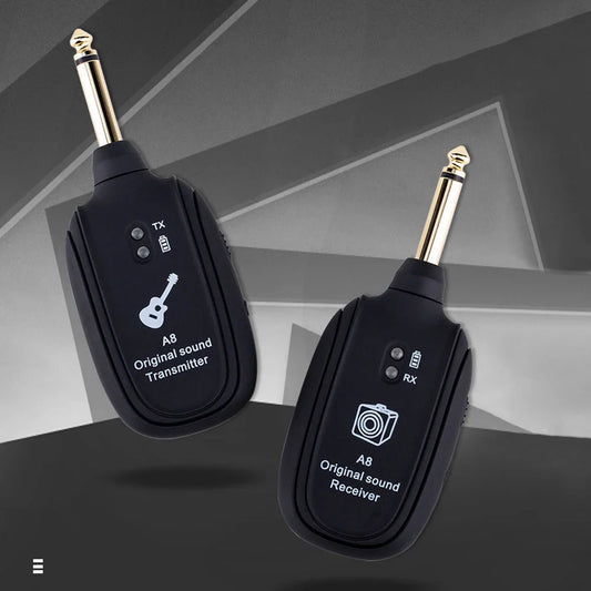 A8 Wireless System Guitar Transmitter Receiver for Electric Guitar Bass Parts
