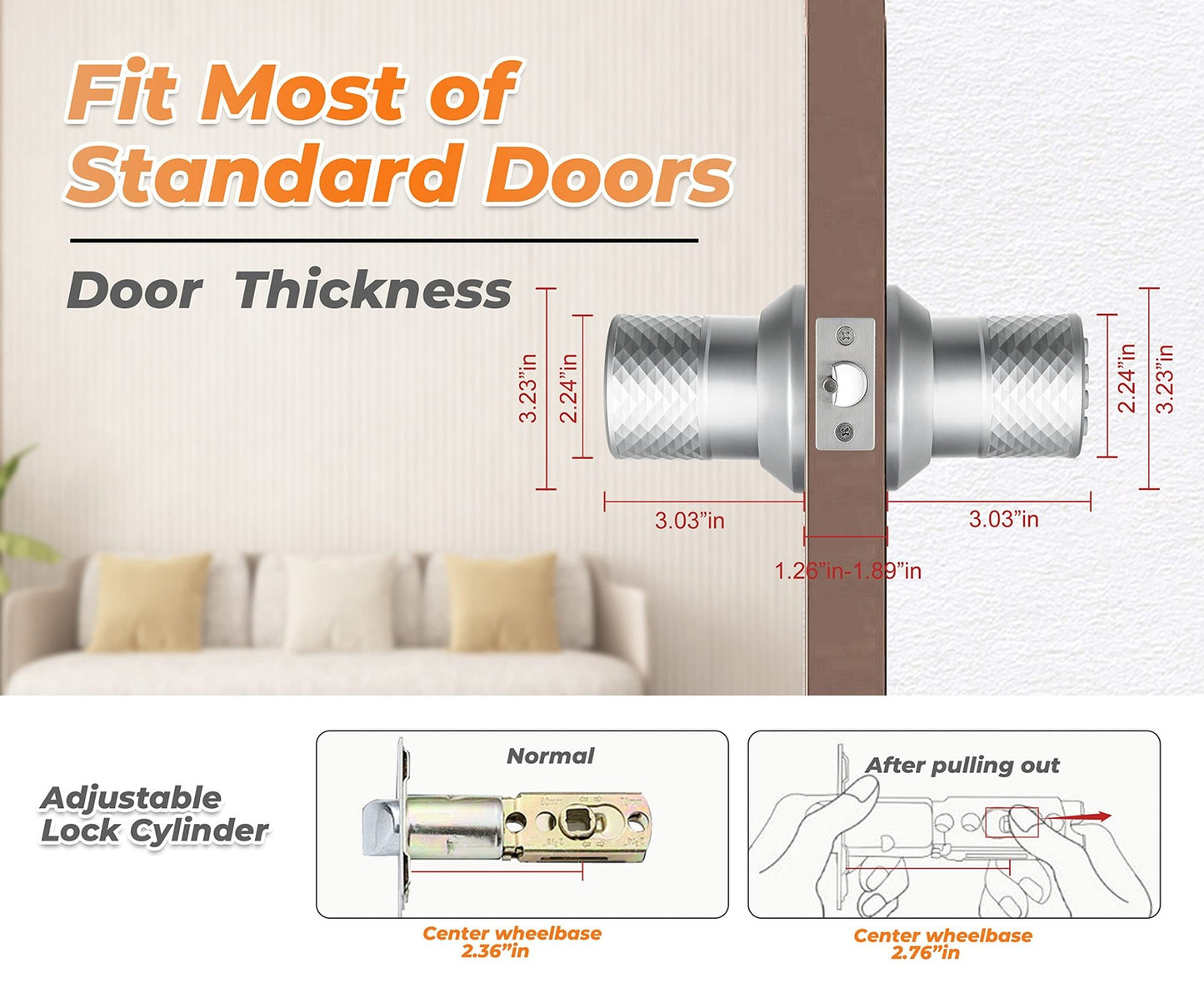 Upgrade Your Home Security with the Smart Electronic Keypad Door Knob - Keyless Entry, Waterproof, and Easy to Install