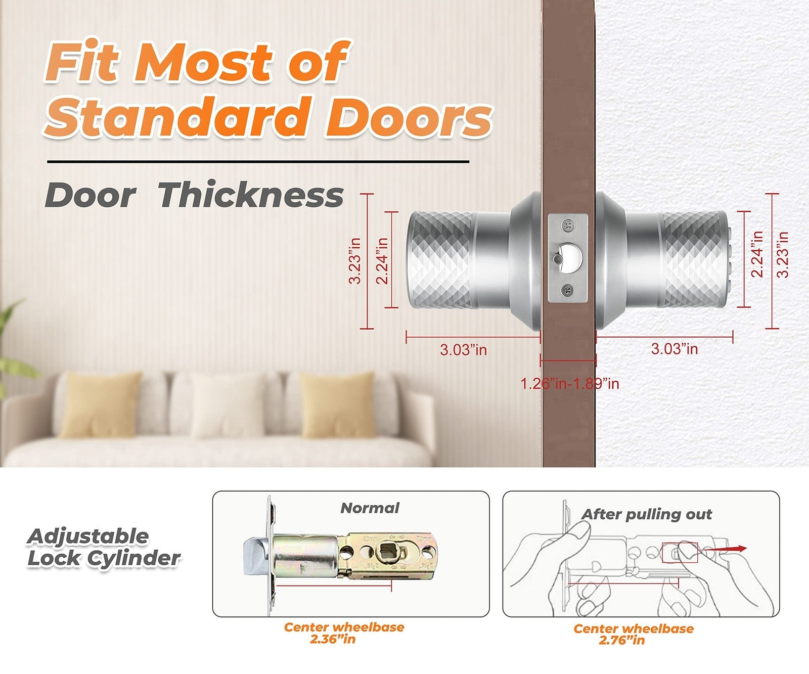 Upgrade Your Home Security with the Smart Electronic Keypad Door Knob - Keyless Entry, Waterproof, and Easy to Install
