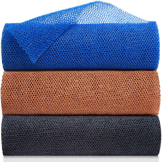 Revitalize Your Skin with 3-Pack African Exfoliating Net Sponges - Ultimate Bath and Shower Scrubbers!